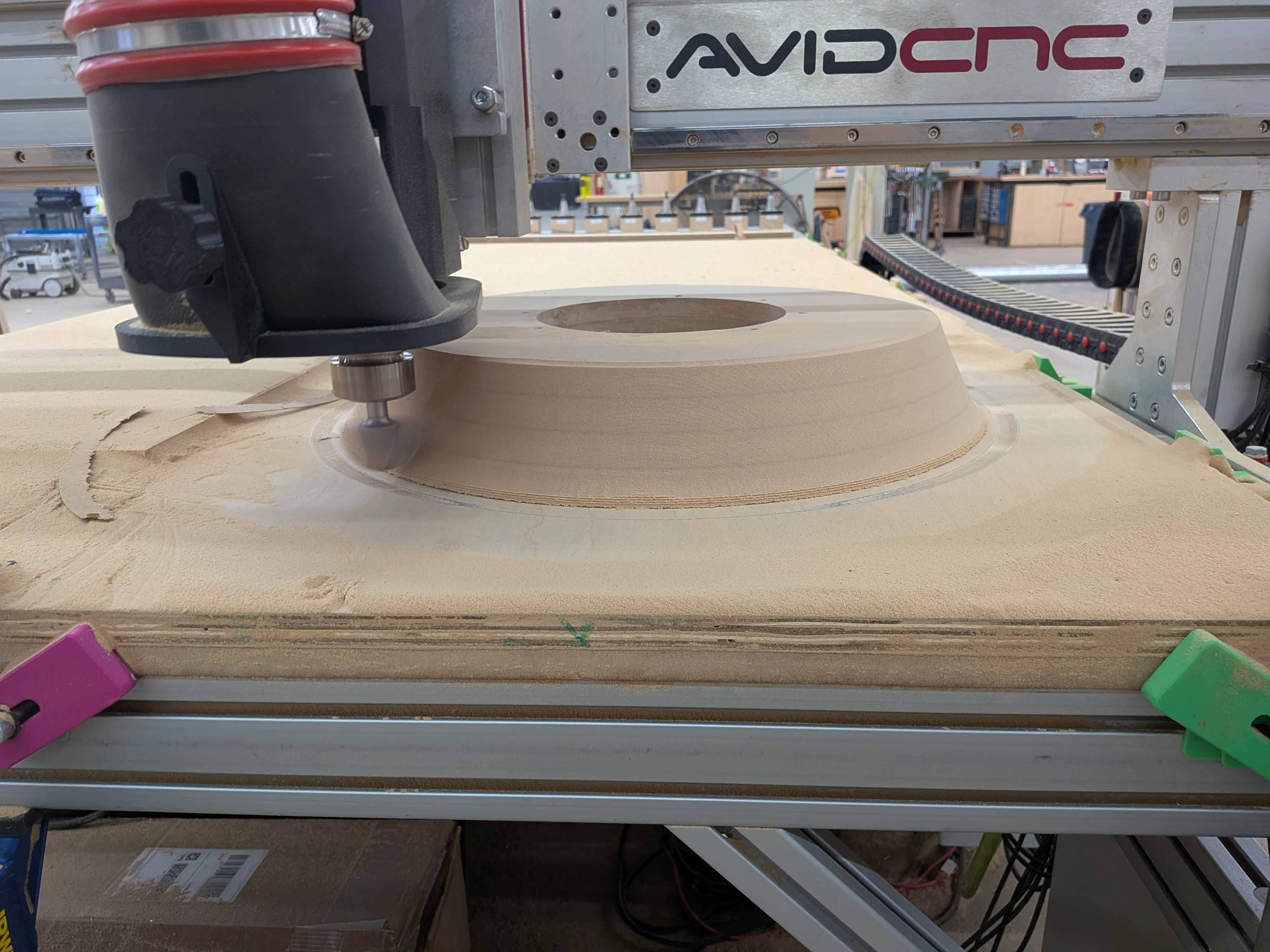 AVID CNC carving table base form